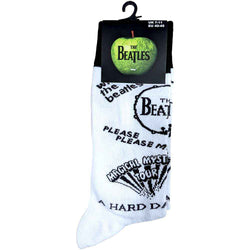 Image of The Beatles Unisex Ankle Socks - Albums Monochrome (SIZE 6 - 11)