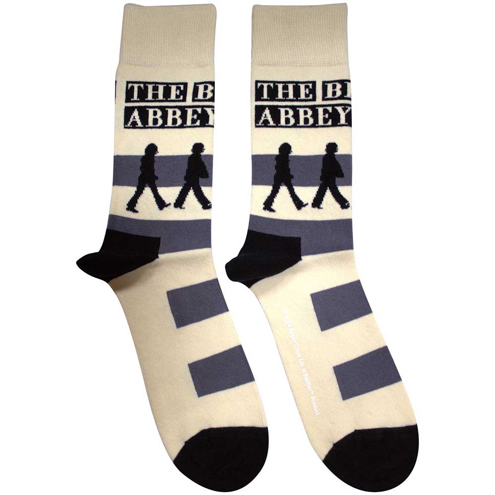 Image of The Beatles Unisex Ankle Socks - Abbey Road Crossing  (SIZE 7 - 11) Rock Off