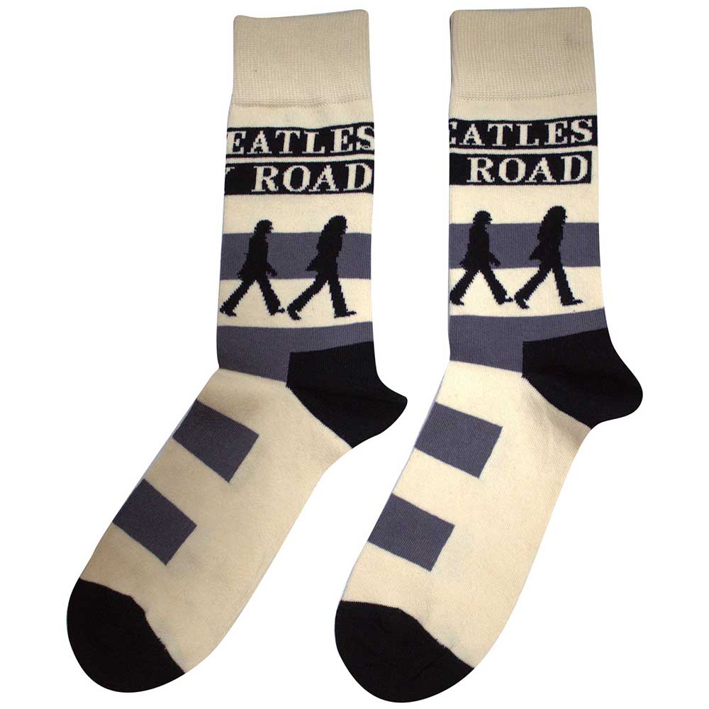 Image of The Beatles Unisex Ankle Socks - Abbey Road Crossing  (SIZE 7 - 11) Rock Off