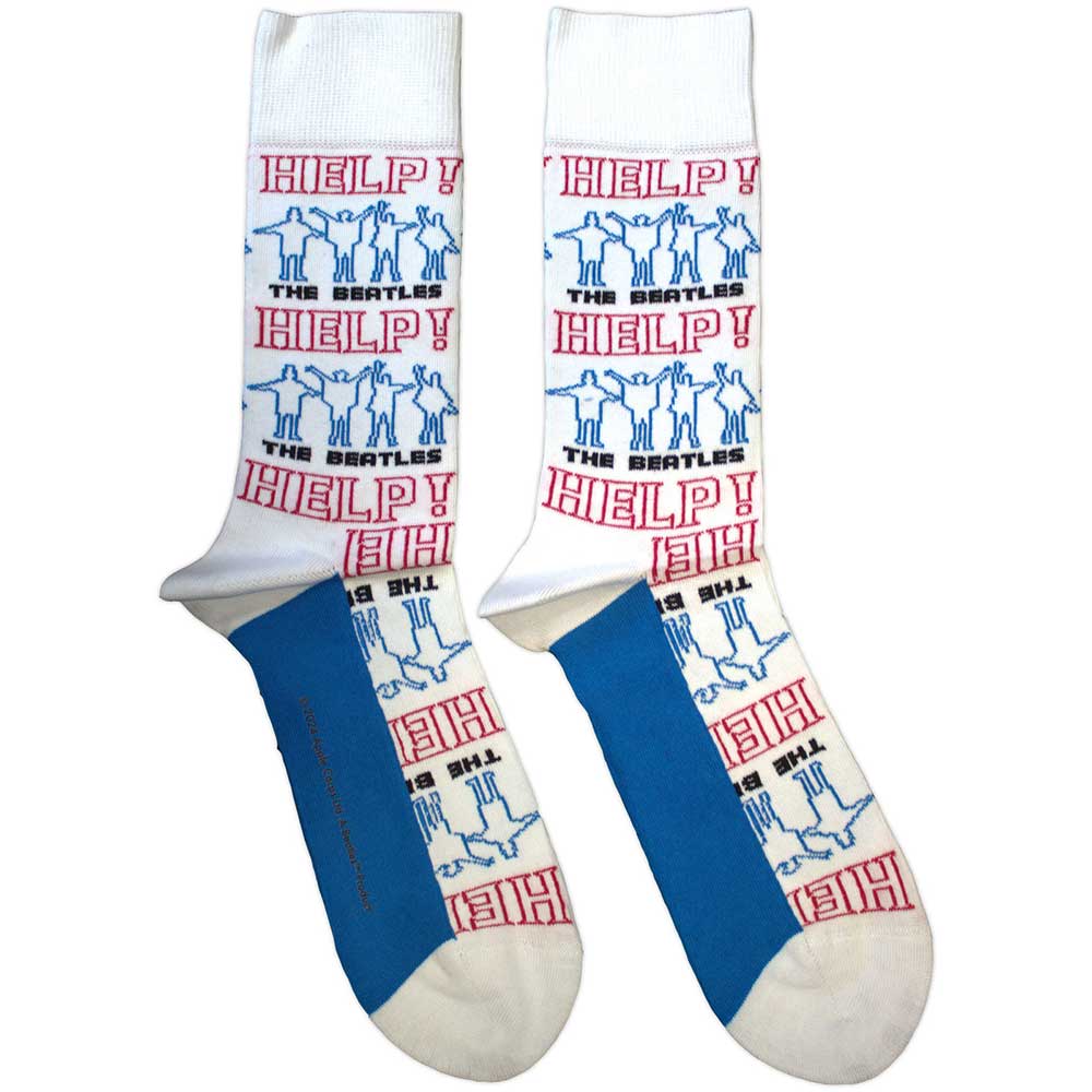 Image of The Beatles Unisex Ankle Socks - Help! (SIZE 7 - 11) Rock Off