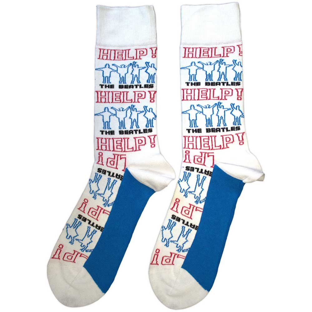 Image of The Beatles Unisex Ankle Socks - Help! (SIZE 7 - 11) Rock Off