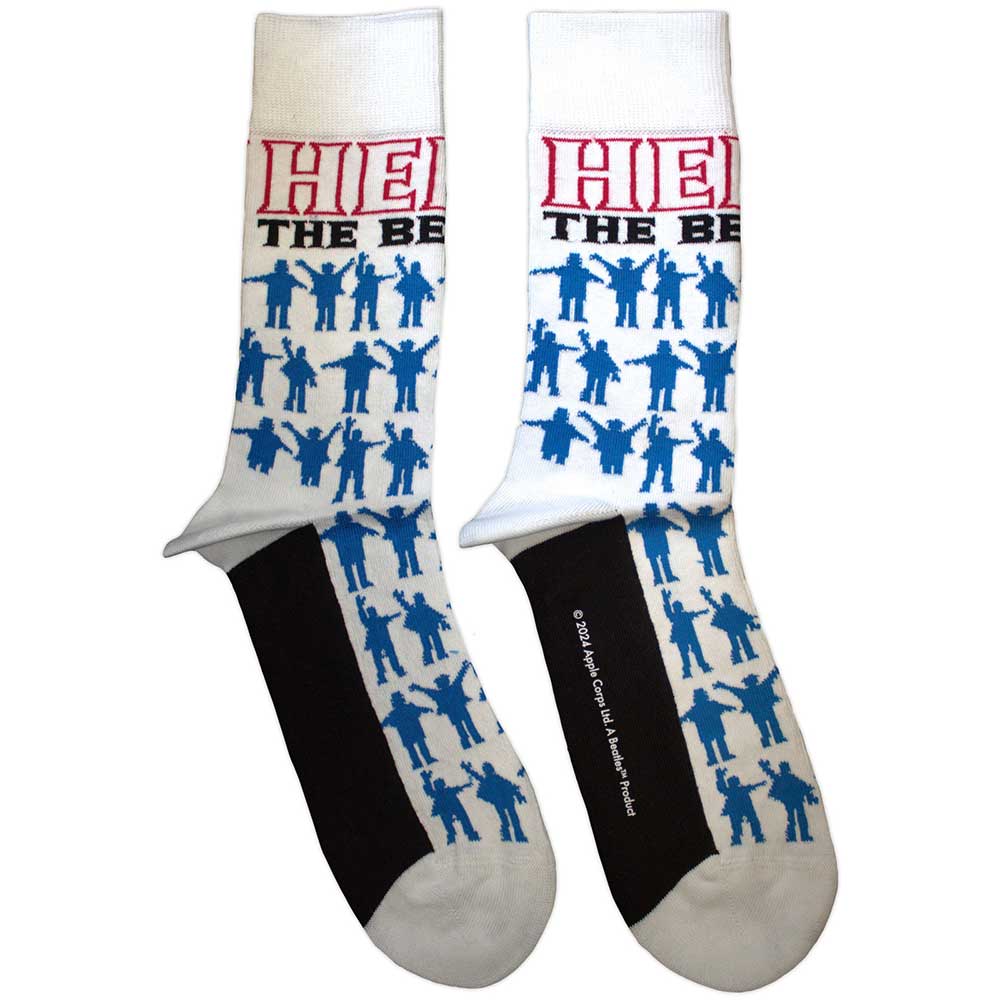 Image of The Beatles Unisex Ankle Socks - Help!  Silhouettes (SIZE 7 - 11) Rock Off