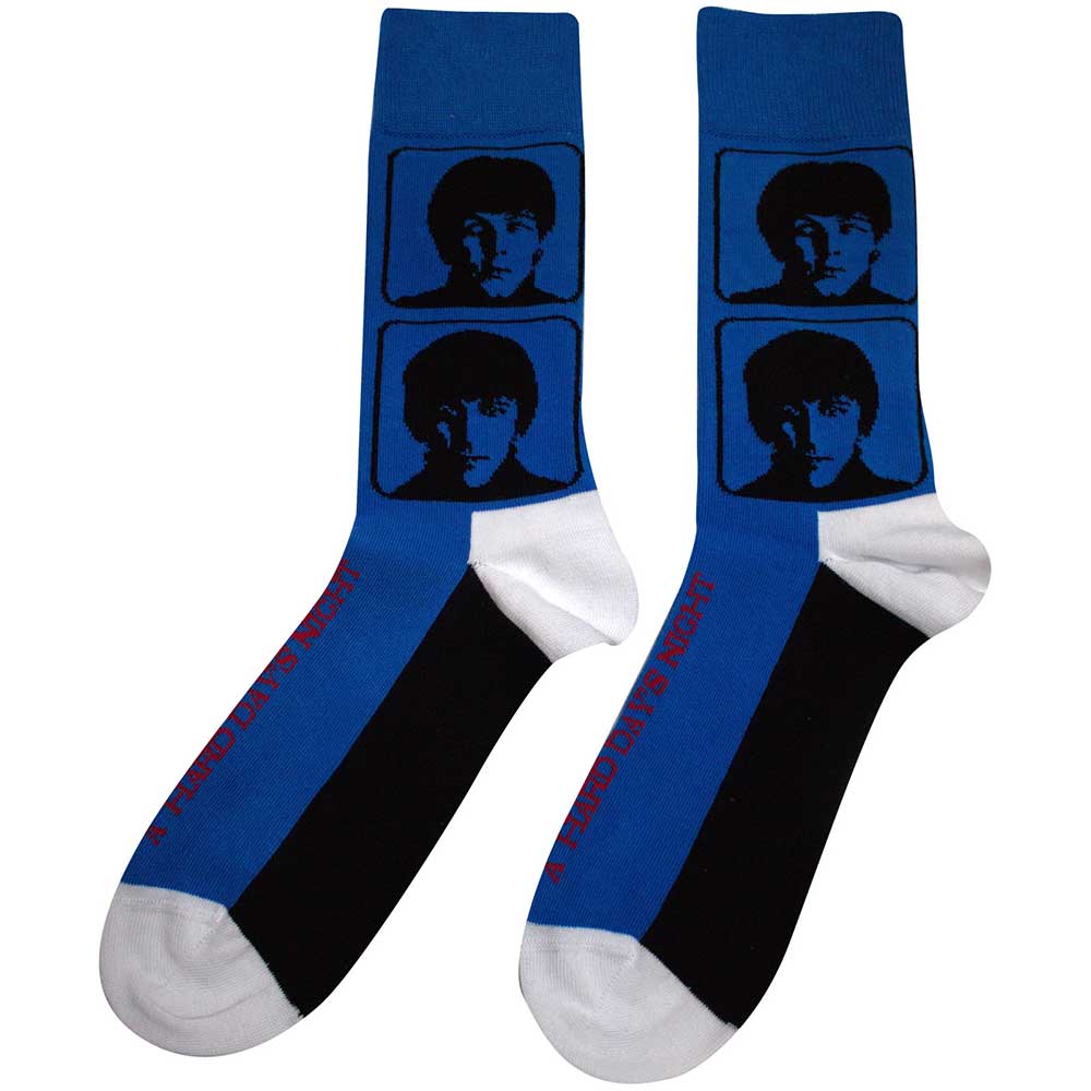 The Beatles Unisex Ankle Socks -Hard Day's Night Headshots (SIZE 7 - 11)