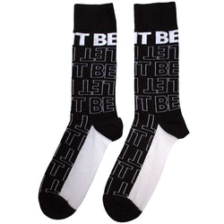 Image of The Beatles Unisex Ankle Socks -  Let It Be Text Outlines Repeat (SIZE 7 - 11)