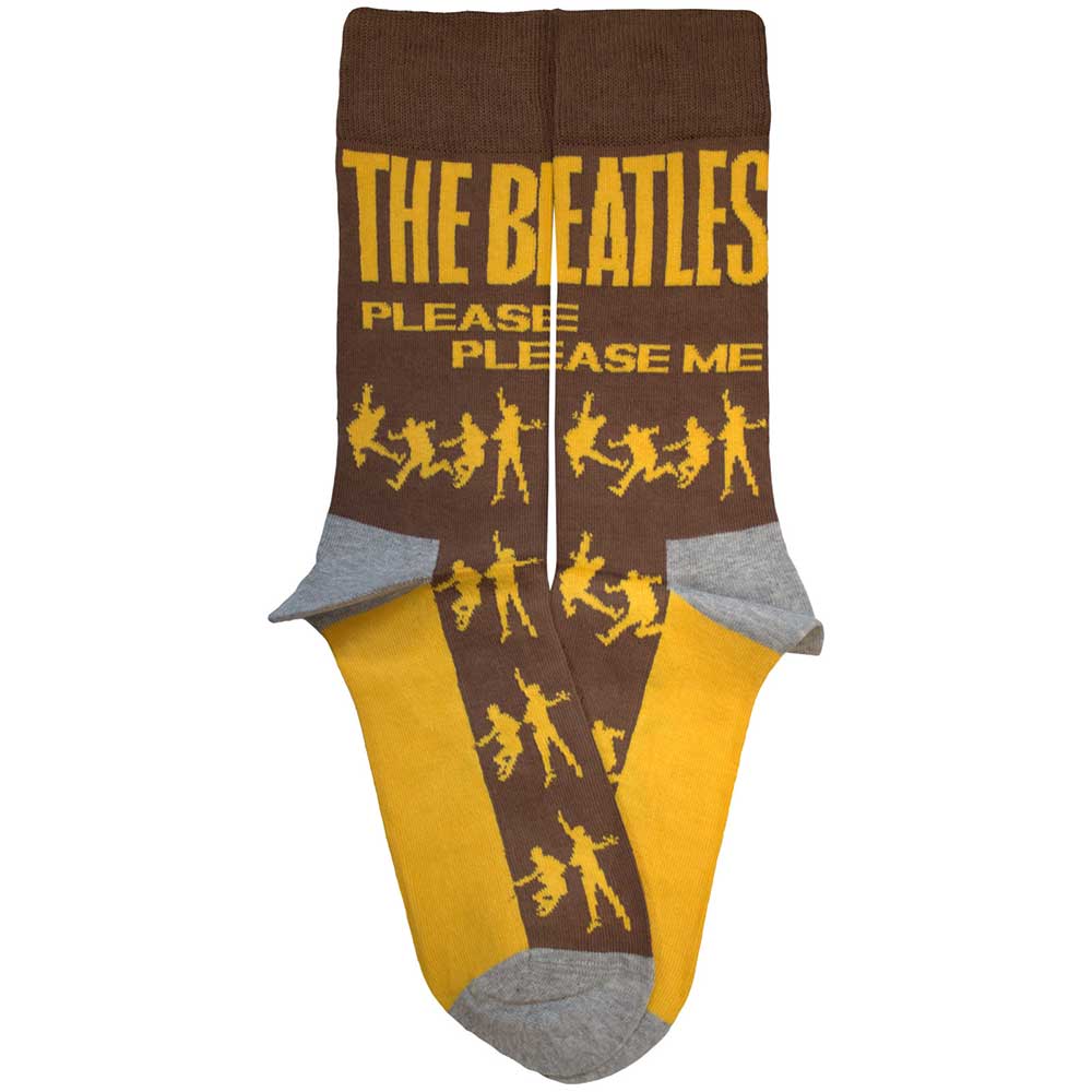 Image of The Beatles Unisex Ankle Socks - Please Please Me Silhouettes (SIZE 7 - 11) Rock Off