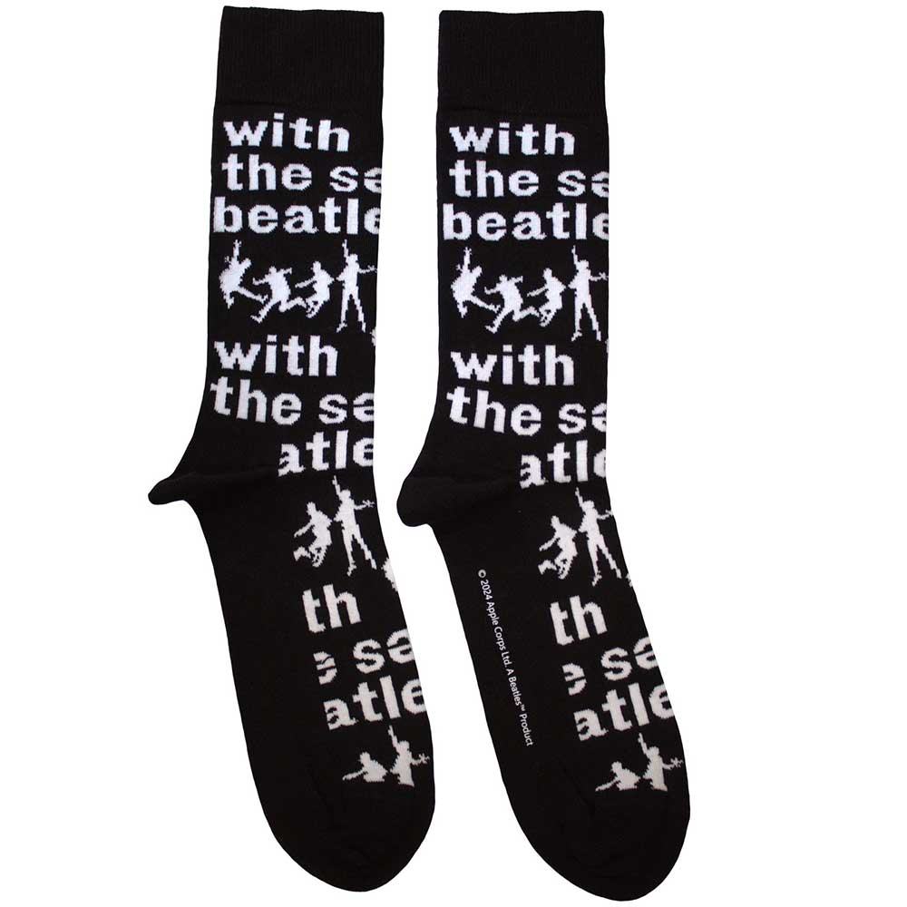Image of The Beatles Unisex Ankle Socks - With The Beatles Silhouettes (SIZE 7 - 11) Rock Off