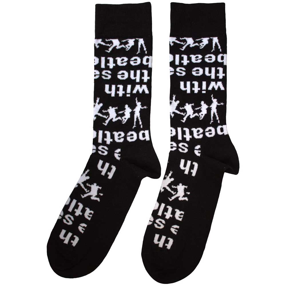 Image of The Beatles Unisex Ankle Socks - With The Beatles Silhouettes (SIZE 7 - 11) Rock Off