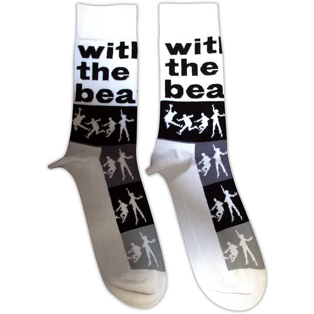 Image of The Beatles Unisex Ankle Socks - With The Beatles Silhouettes (SIZE 7 - 11) Rock Off