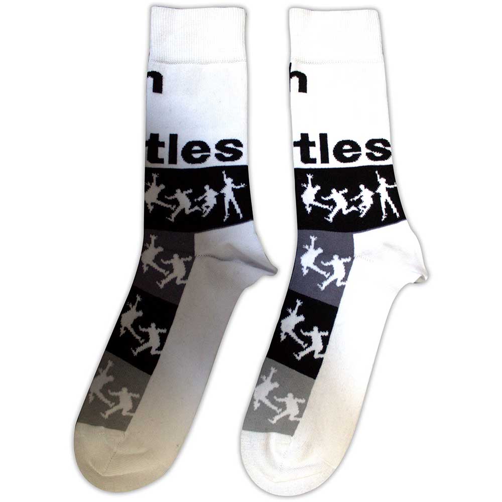 Image of The Beatles Unisex Ankle Socks - With The Beatles Silhouettes (SIZE 7 - 11) Rock Off