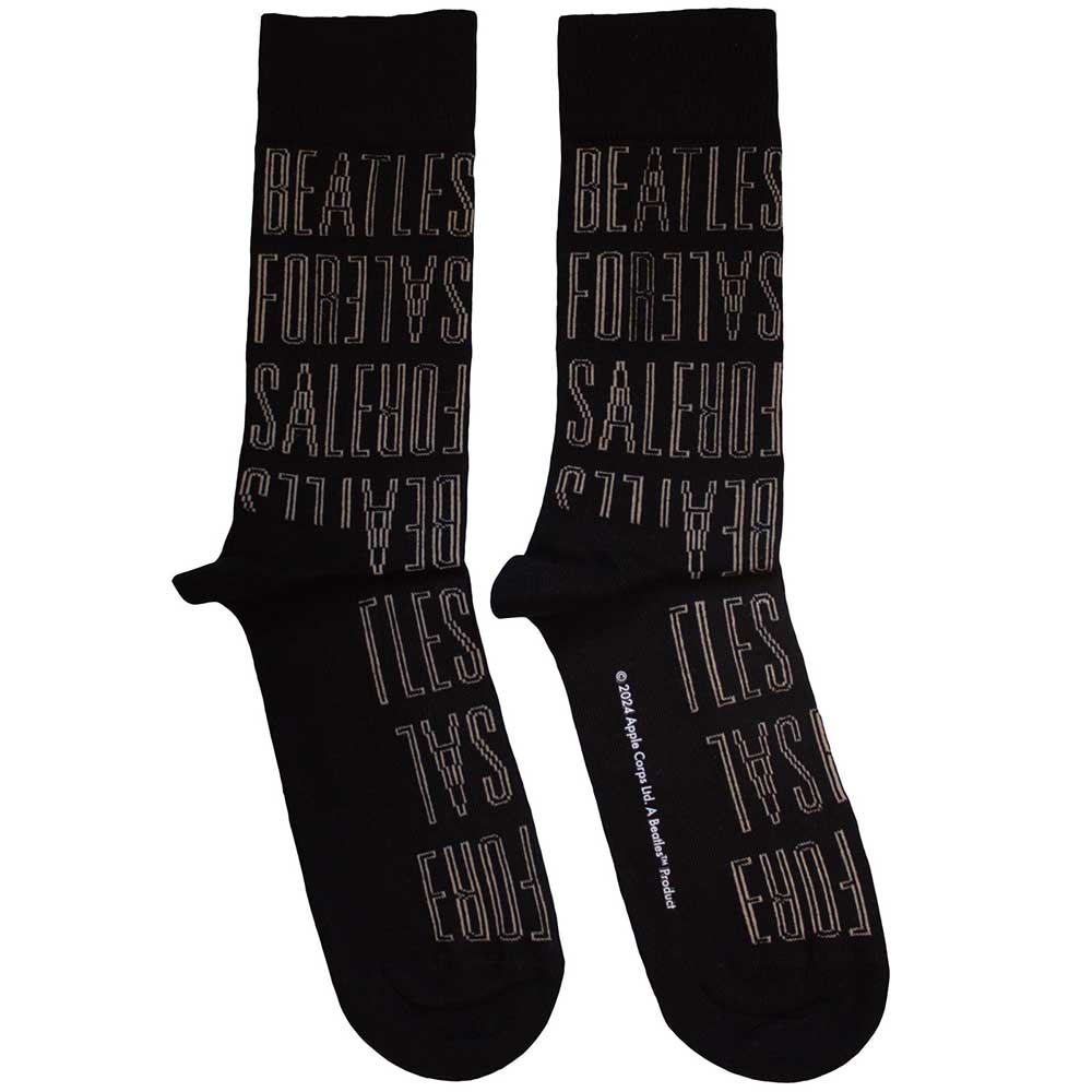 Image of The Beatles Unisex Ankle Socks - For Sale Text (SIZE 7 - 11) Rock Off
