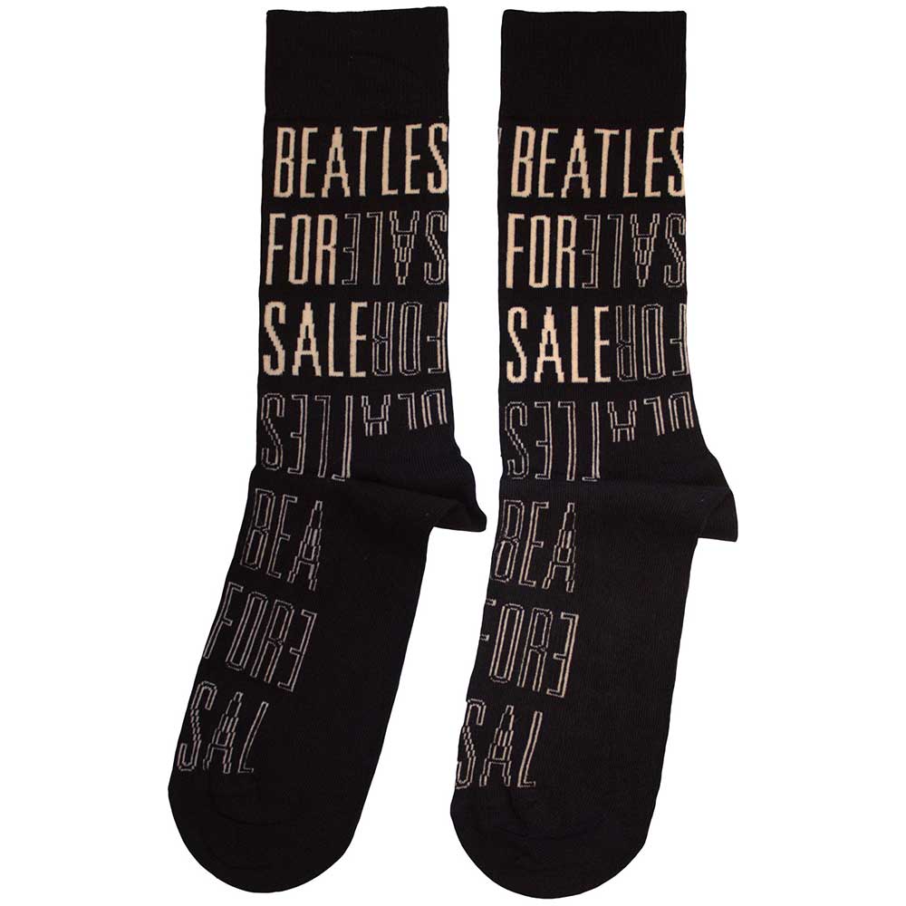 Image of The Beatles Unisex Ankle Socks - For Sale Text (SIZE 7 - 11) Rock Off