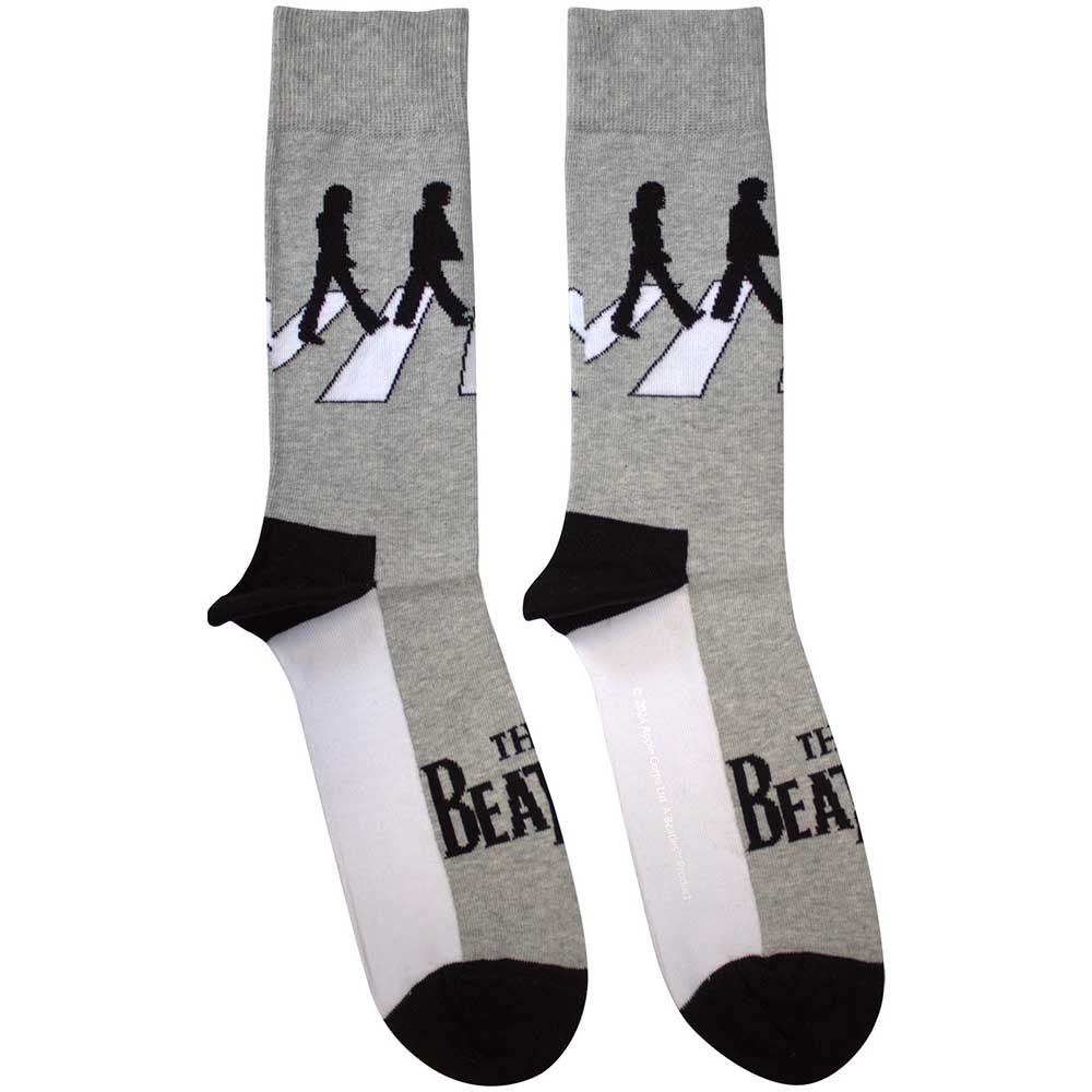 Image of The Beatles Unisex Ankle Socks - Abbey Road Silhouettes (SIZE 7 - 11) Rock Off