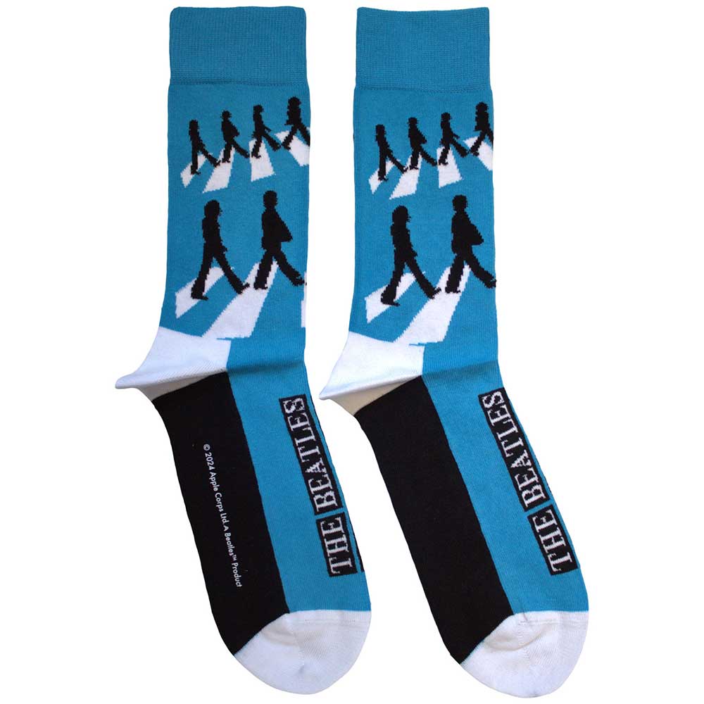 Image of The Beatles Unisex Ankle Socks - Abbey Road Silhouettes SIZE 7 - 11) Rock Off