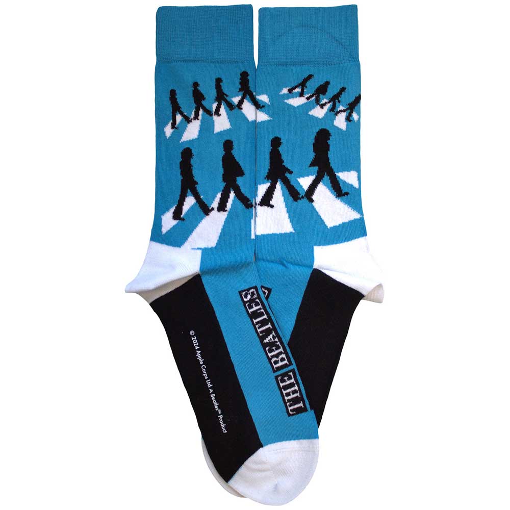 Image of The Beatles Unisex Ankle Socks - Abbey Road Silhouettes SIZE 7 - 11) Rock Off