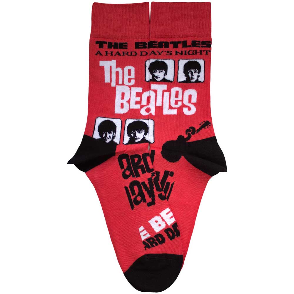 Image of The Beatles Unisex Ankle Socks - Hard Day's Night  (SIZE 7 - 11) Rock Off