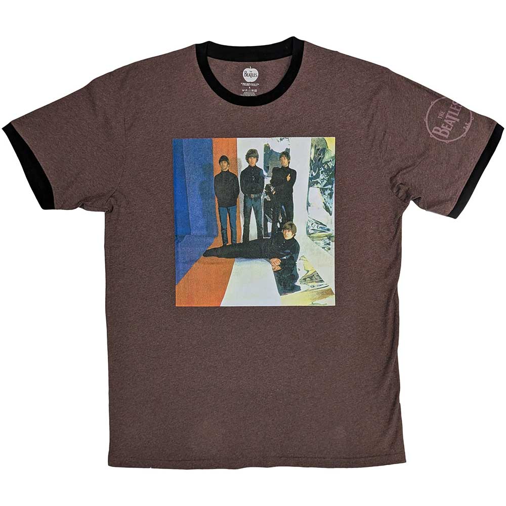 Image of The Beatles Ringer T-Shirt - Stripes Rock Off