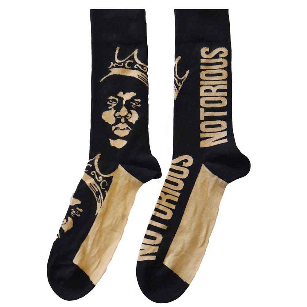 Image of Biggie Smalls Unisex Ankle Socks - Gold Crown Rock Off