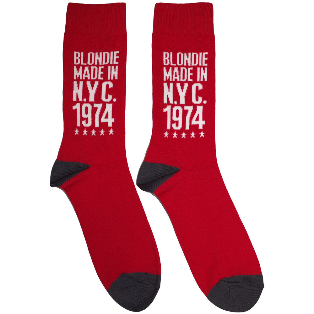 Image of Blondie Unisex Ankle Socks - Made In NYC '74 Lines Rock Off