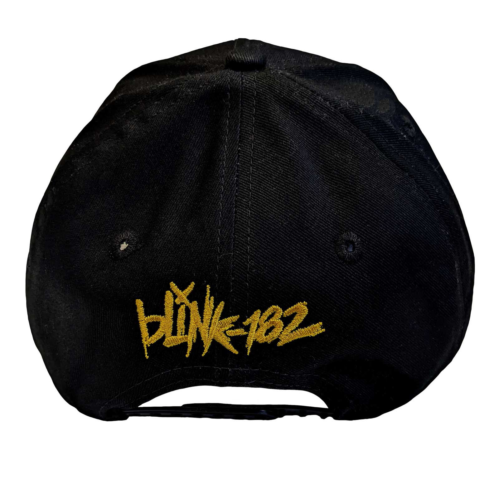 Image of Blink 182 Unisex Baseball Cap - Yellow Six Arrow Smiley Rock Off