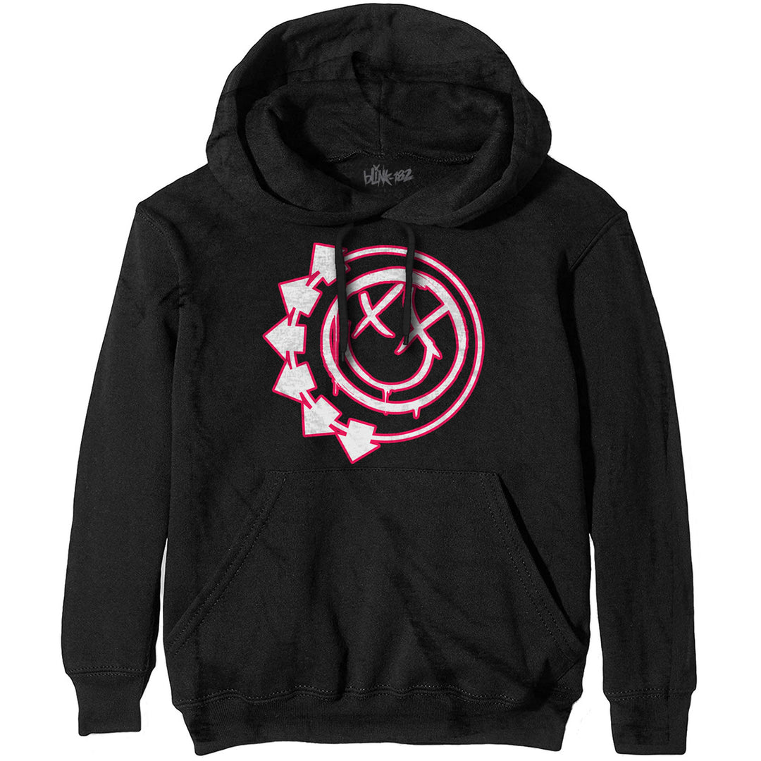 Blink 182 Unisex Hoodie - Double Six Arrow Smiley