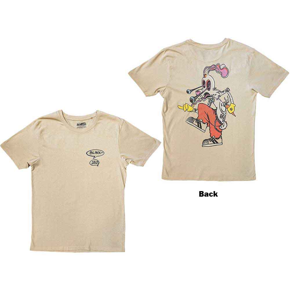 Blink 182 Unisex T-Shirt - Roger Rabbit (Back print)