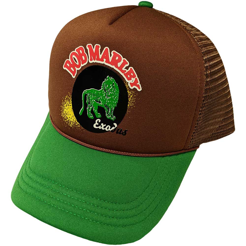Image of Bob Marley Unisex Mesh Back Cap - Exodus Lion Rock Off