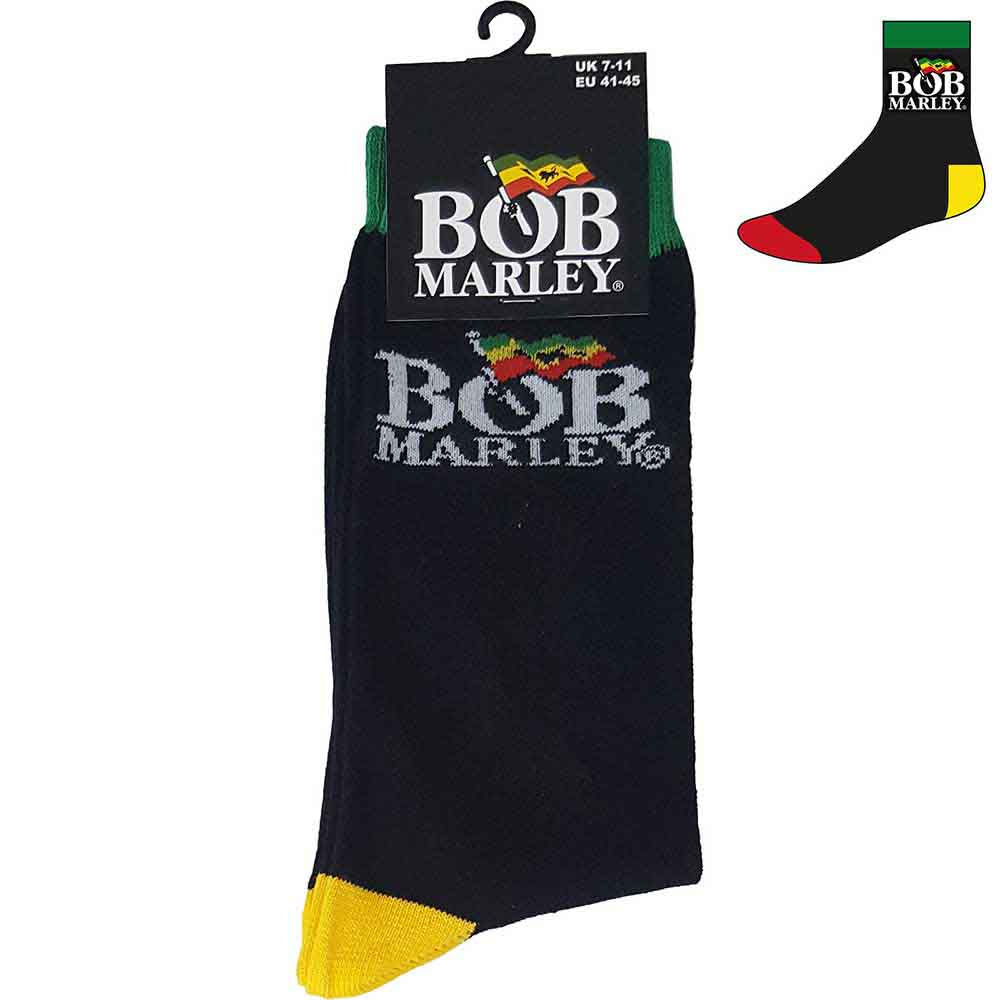 Image of Bob Marley Unisex Ankle Socks - Logo Rock Off
