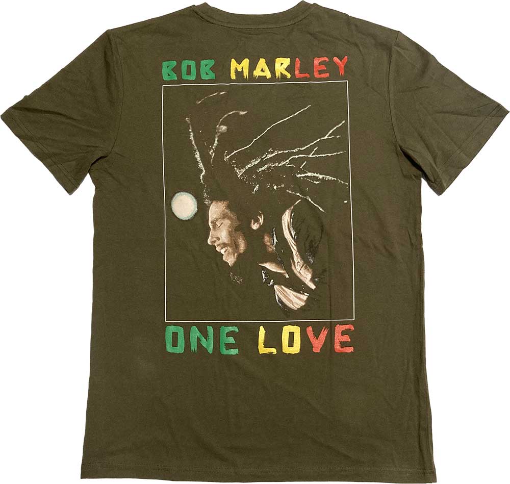Bob Marley - One Love Dreads , Back print & Embroidery