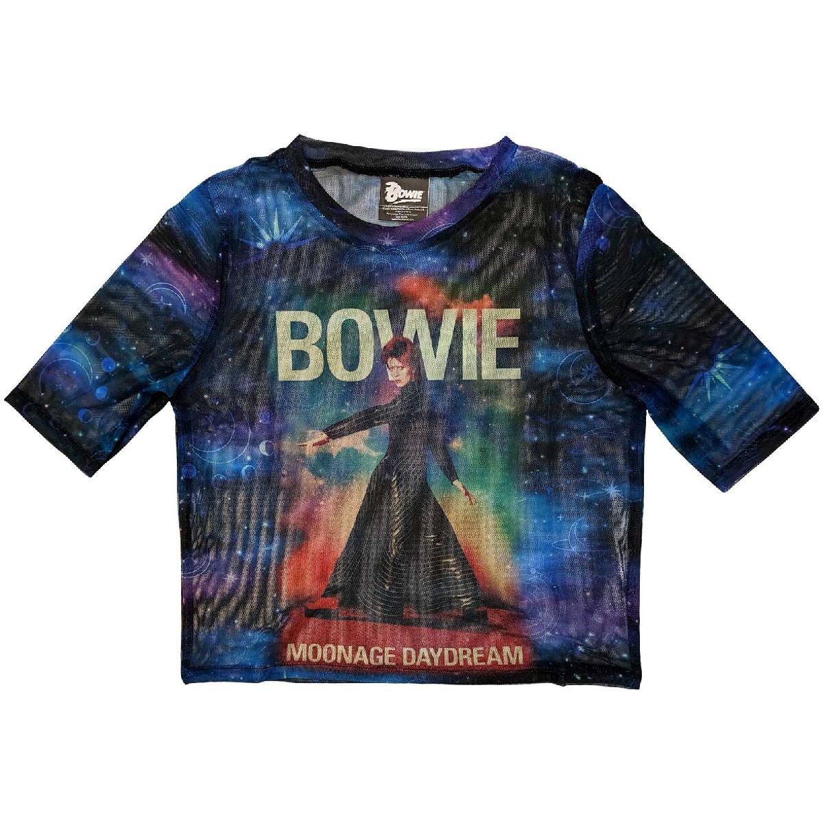 Image of David Bowie Crop Top - Moonage 11 Fade Rock Off