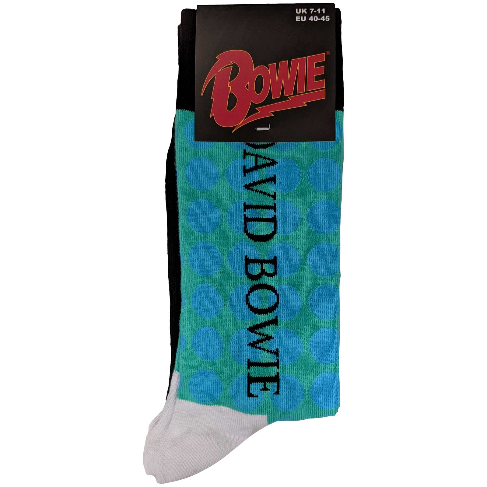 Image of David Bowie Unisex Socks - Circles Pattern (UK SIZE 7 - 11) Rock Off