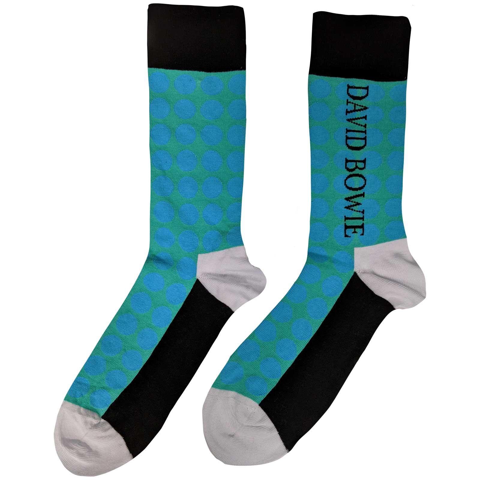 Image of David Bowie Unisex Socks - Circles Pattern (UK SIZE 7 - 11) Rock Off