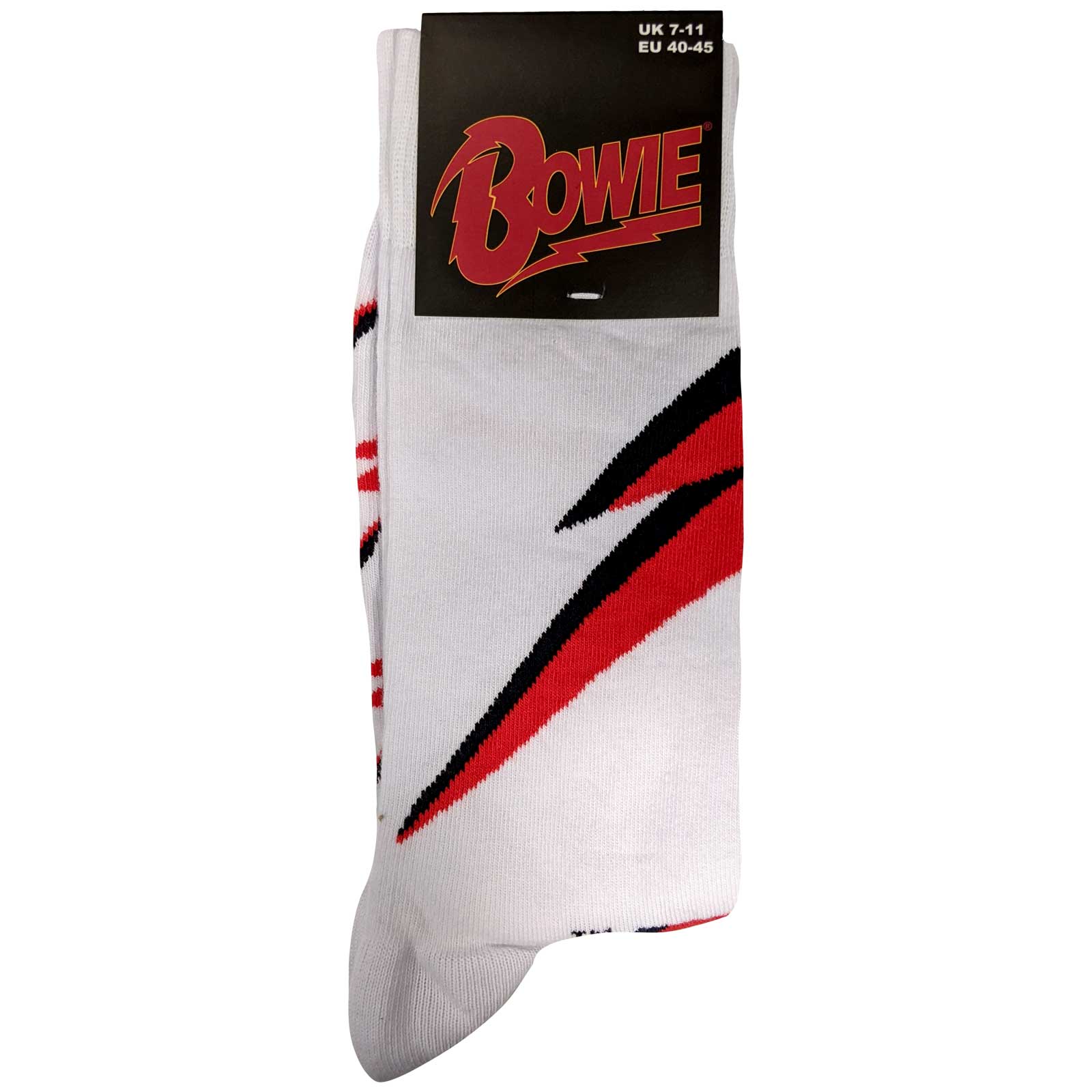 Image of David Bowie Unisex Socks - Flash (UK SIZE 7 - 11) Rock Off