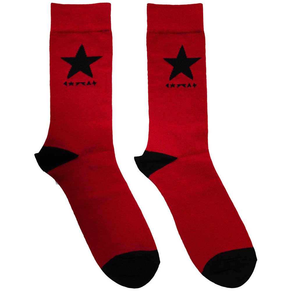 Image of David Bowie Unisex Socks - Black Star Rock Off