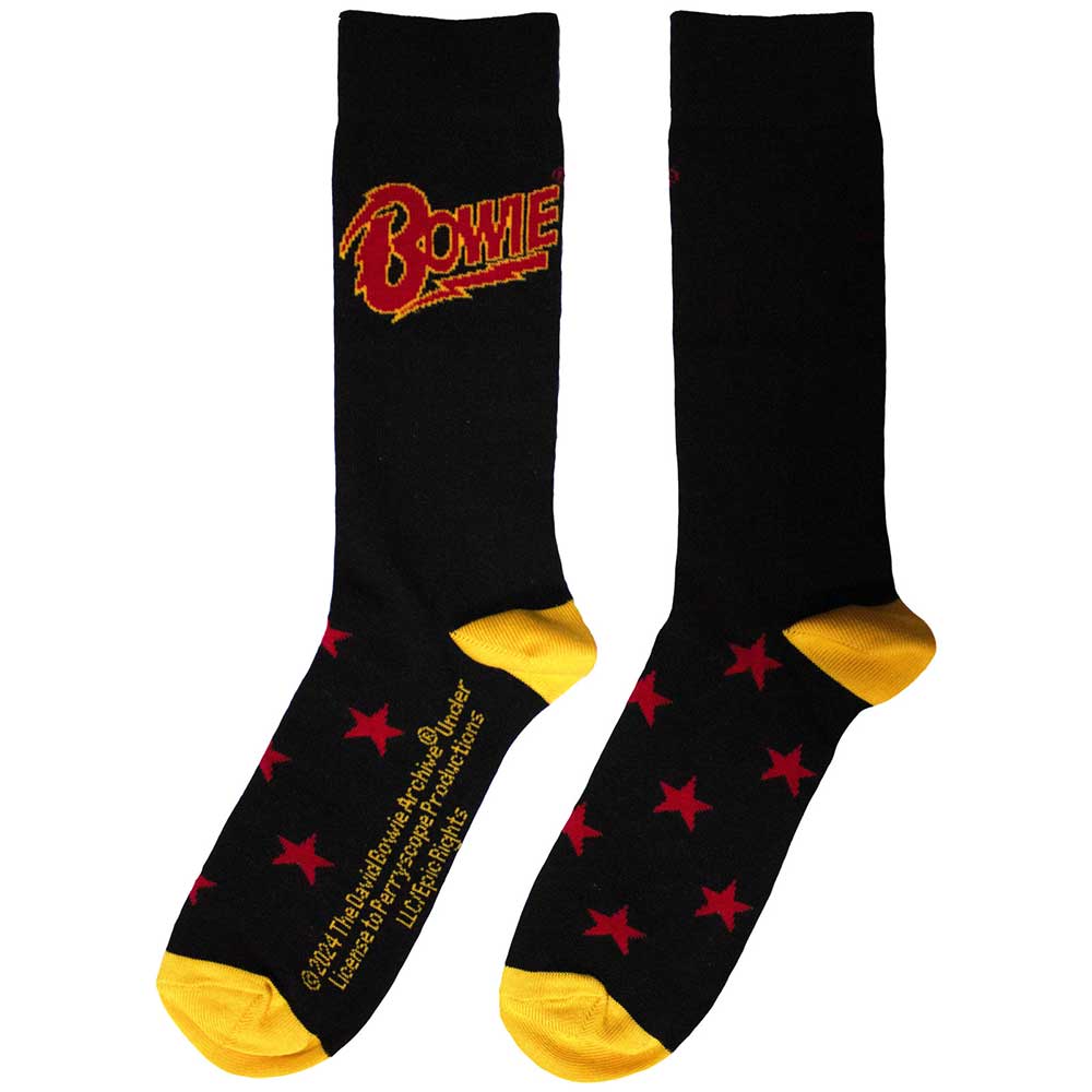 David Bowie Unisex Socks - Black Star