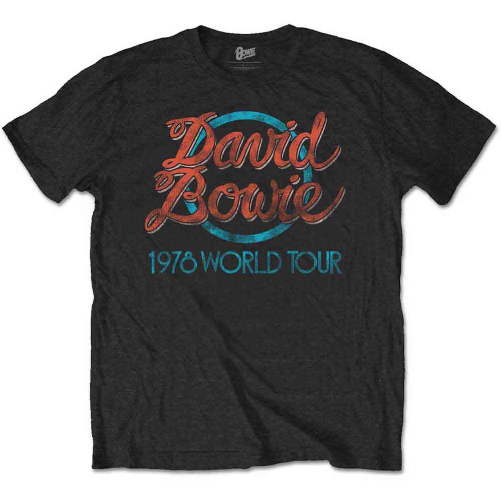 Image of David Bowie Unisex T-shirt - 1978 World Tour Rock OFF
