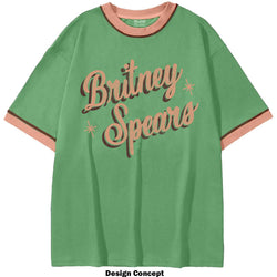 Image of Britney Spears Unisex Ringer, Retro Text