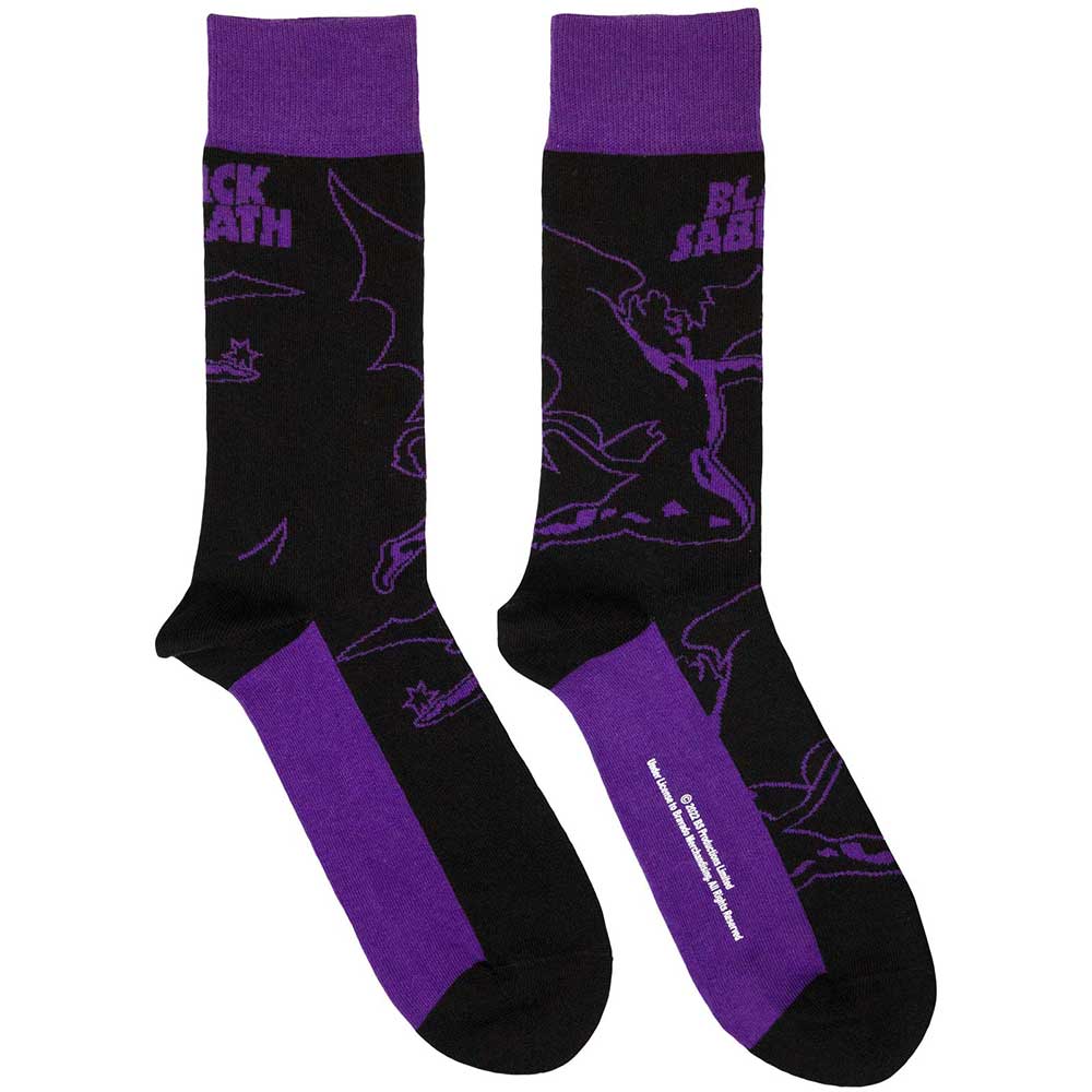 Image of Black Sabbath Unisex Socks - Logo & Demon Rock Off