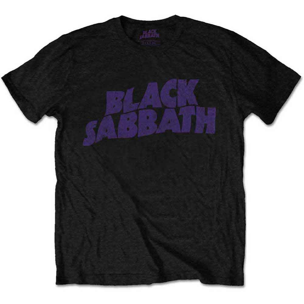 Image of Black Sabbath T-Shirt - Wavy Logo Vintage Rock Off