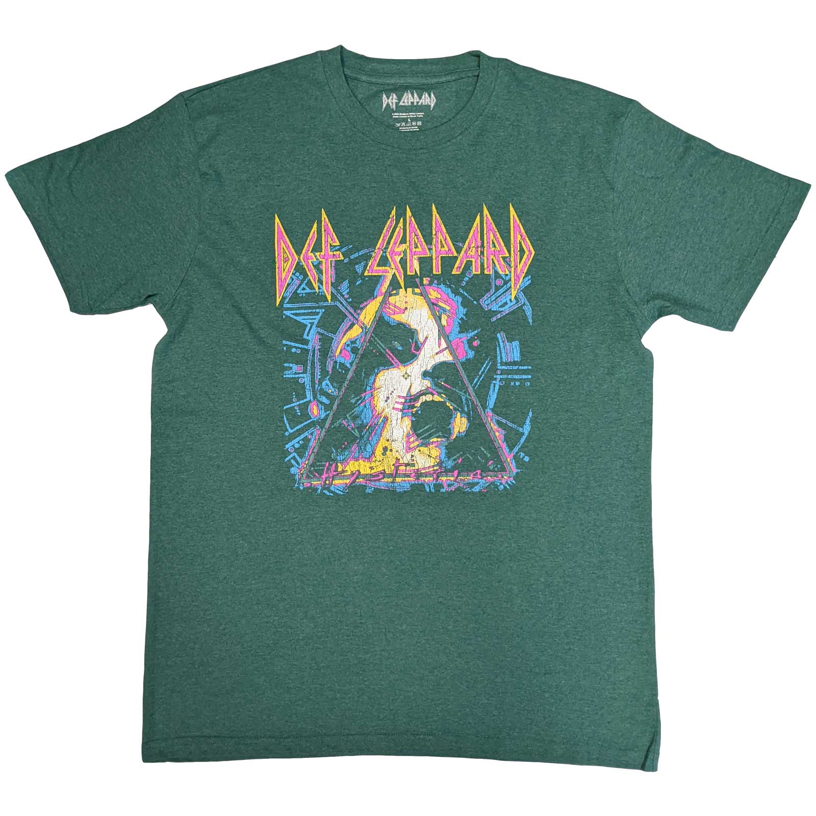 Image of Def Leppard T-shirt - Hysteria Album Art Rock Off