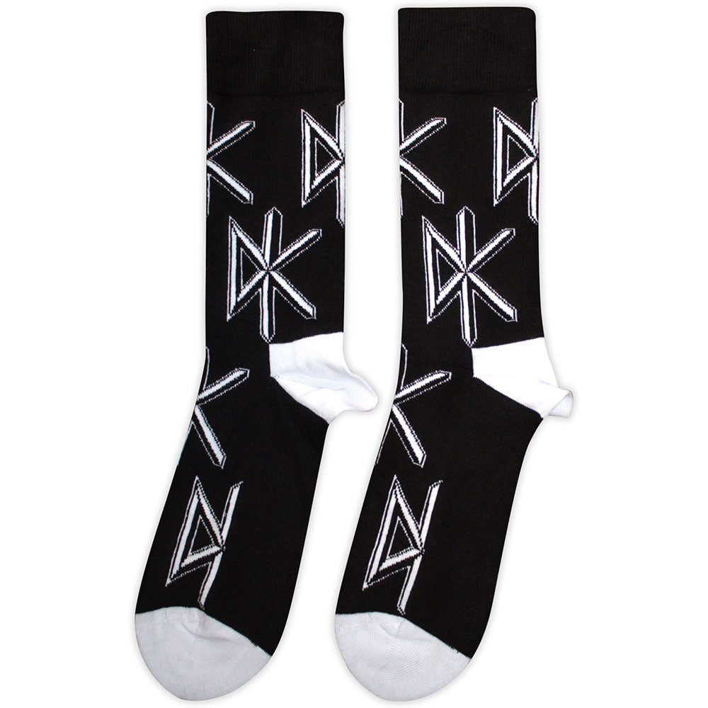 Image of Dead Kennedys Unisex Ankle Socks - DK Logo Repeat Rock Off