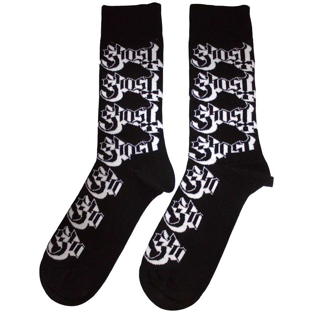 Image of Ghost Unisex Ankle Socks: Logo Pattern Rock Off