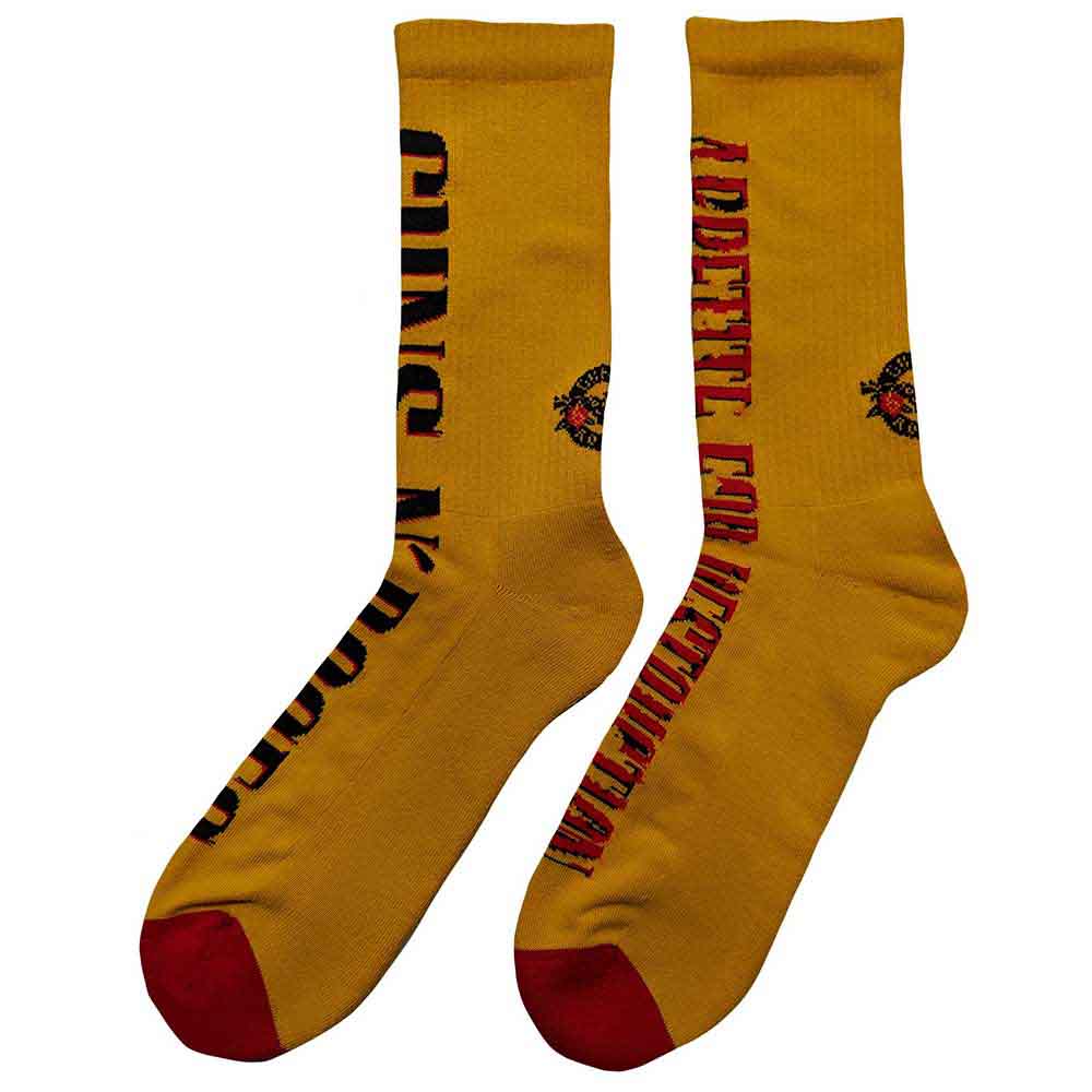 Image of Guns N' Roses Unisex Terry Socks: Appetite for Destruction Rock Off