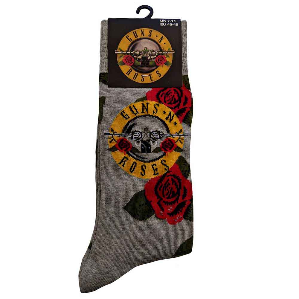 Image of Guns N' Roses Unisex Ankle Socks: Bullet Roses Rock Off