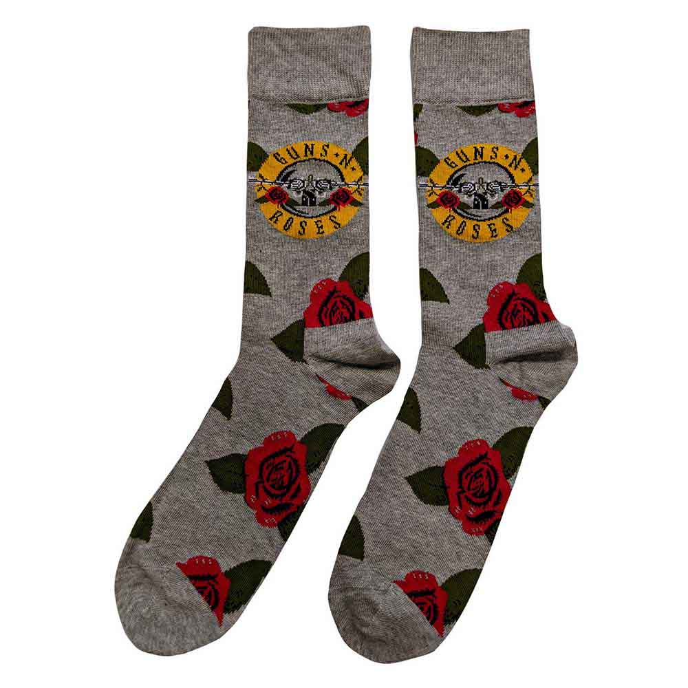 Image of Guns N' Roses Unisex Ankle Socks: Bullet Roses Rock Off