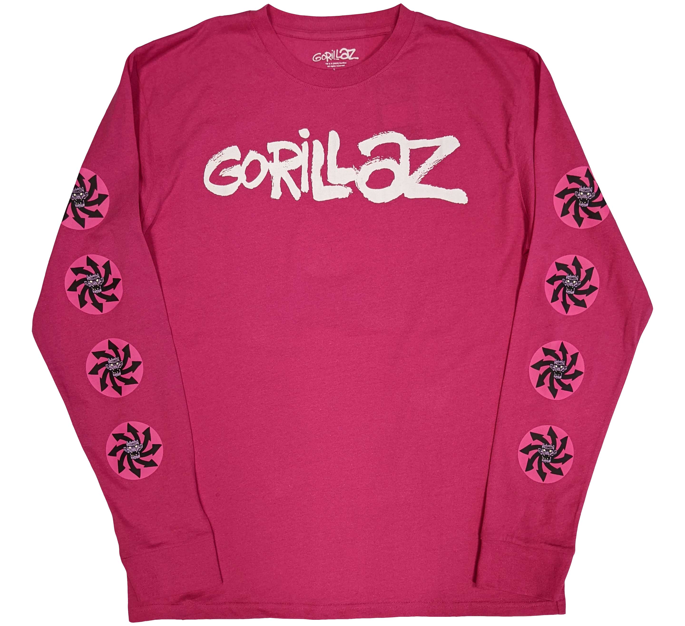 Image of Gorillaz Unisex Long Sleeve T-shirt - REPEAT PAZUZU Rock Off