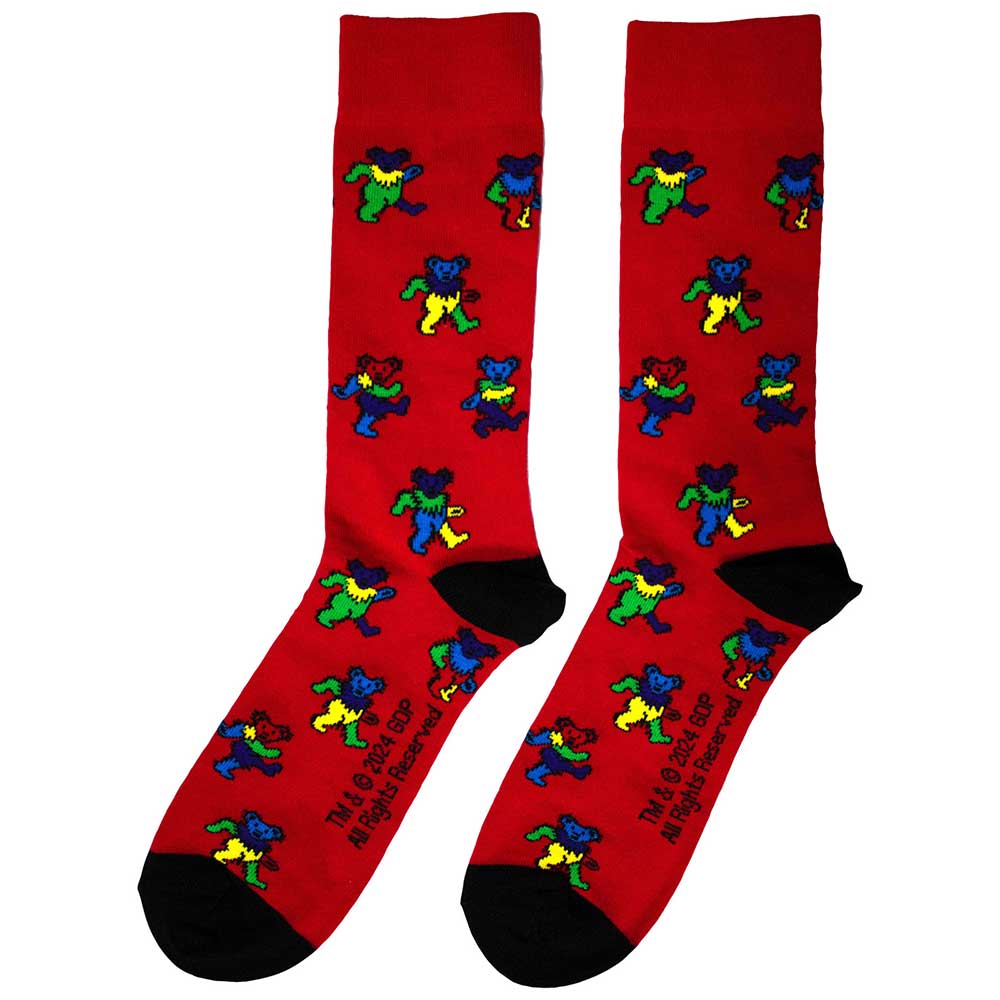 Image of Grateful Dead Unisex Ankle Socks: Dancing Bears Rock Off