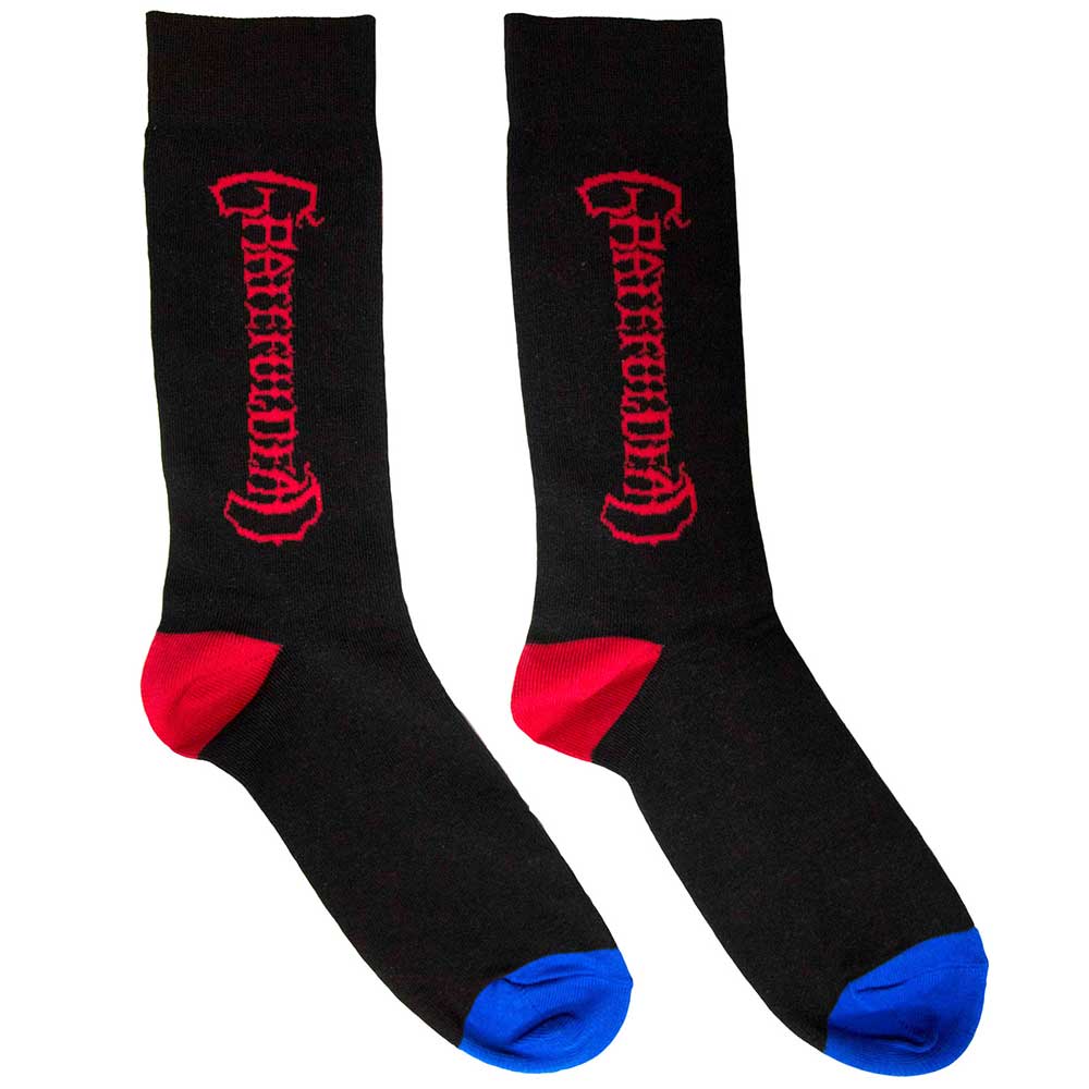 Image of Grateful Dead Unisex Ankle Socks:  Vertical Mono Logo Rock Off