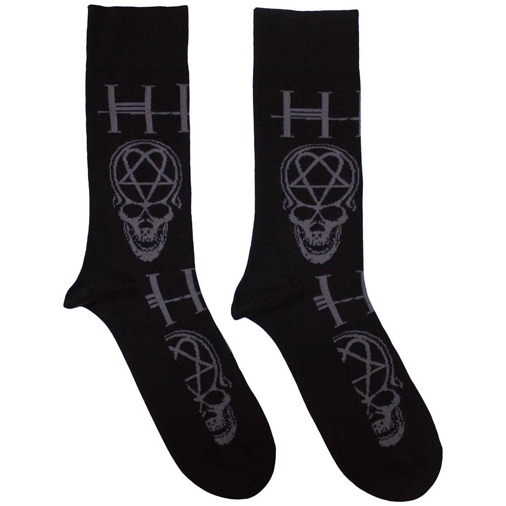 Image of HIM Unisex Ankle Socks: Heartagram Skull Rock Off