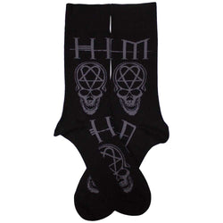Image of HIM Unisex Ankle Socks: Heartagram Skull