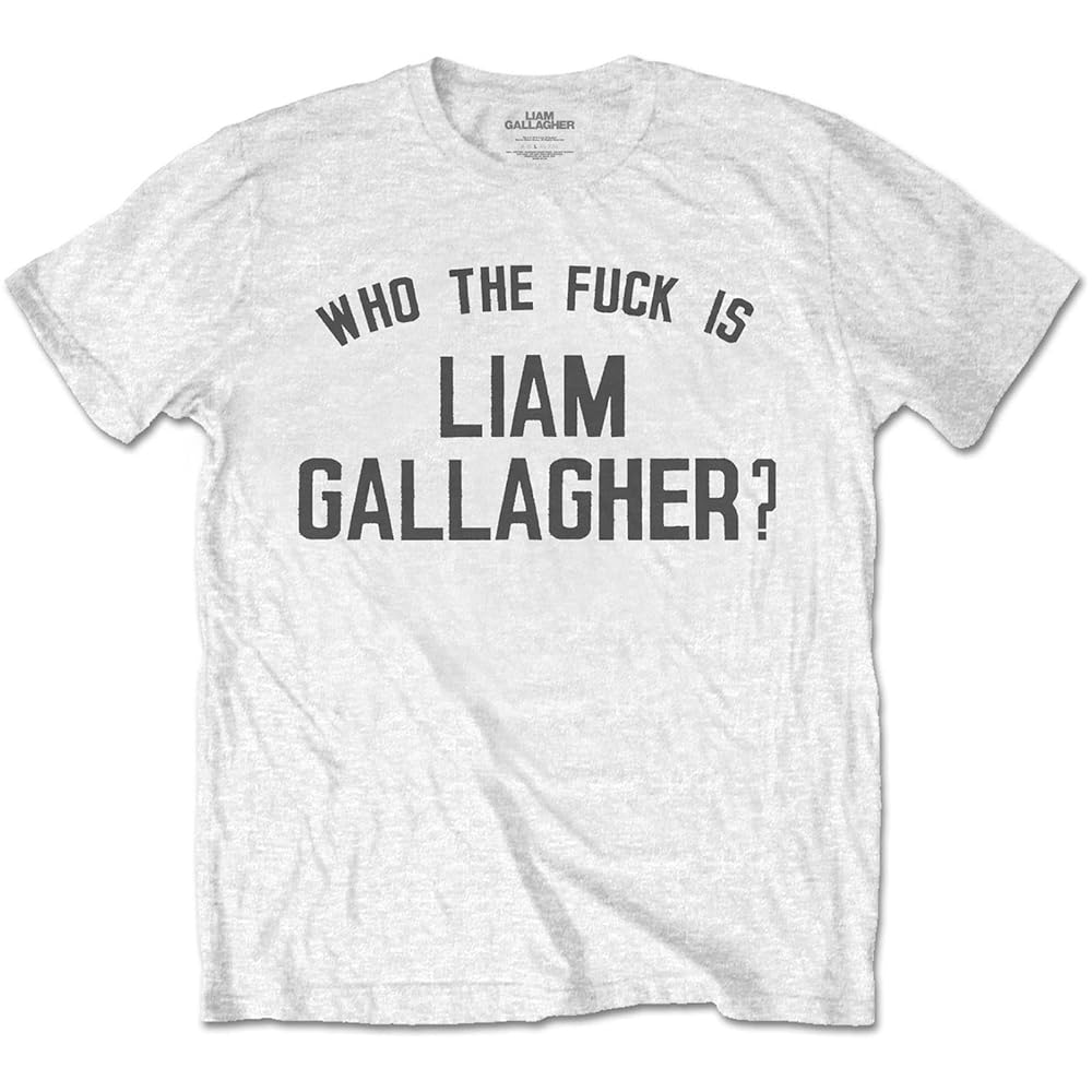 Image of Liam Gallagher Unisex T-shirt , Who The Fuck... Rock Off